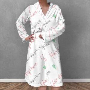Product Mockup - Coral Fleece Winter Gown