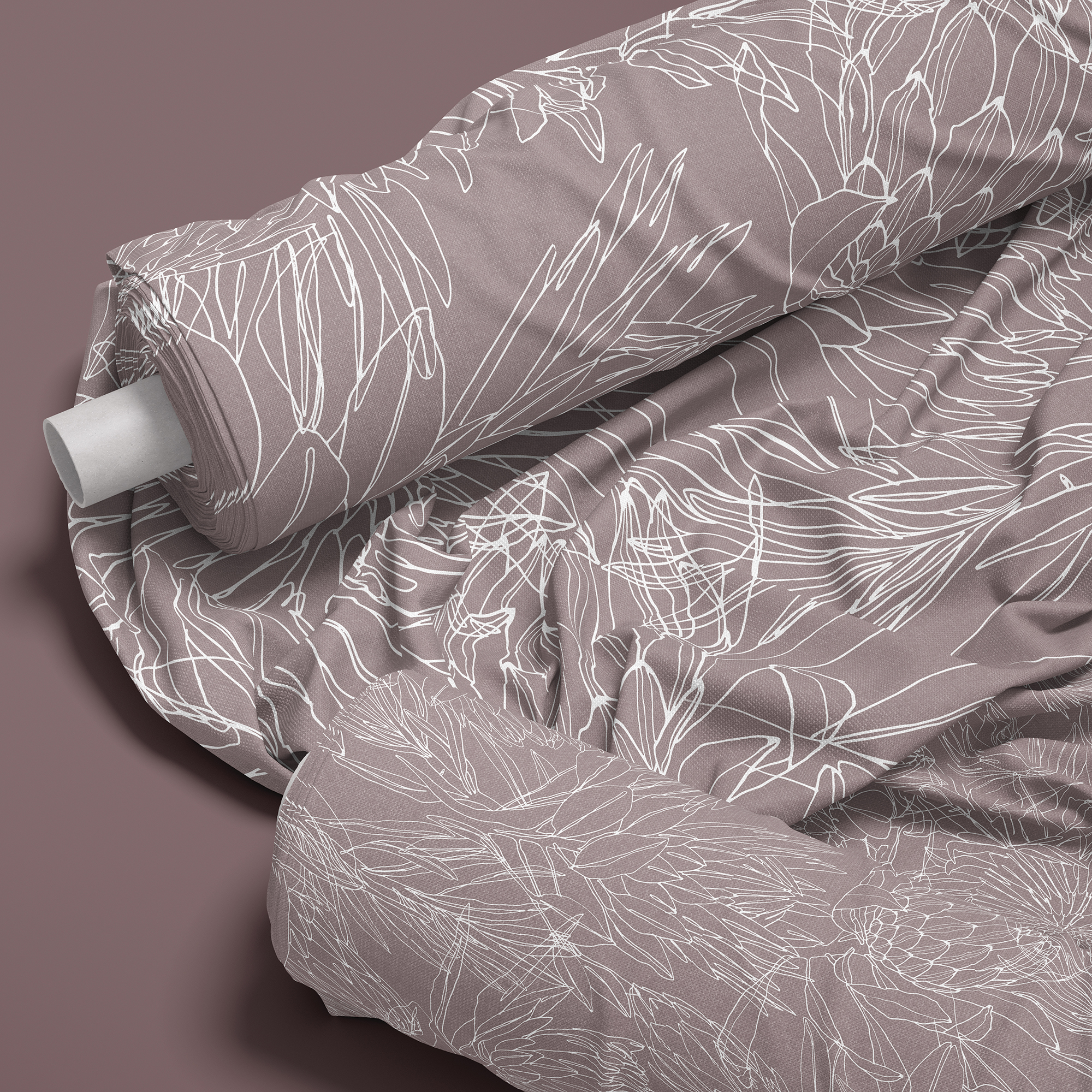 1273 Protea Lines Mauve